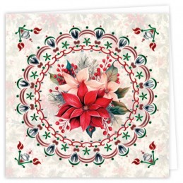 Kit cartes imprimées Hobbydots N°30 - Poinsettias