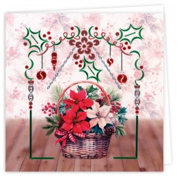 Kit cartes imprimées Hobbydots N°30 - Poinsettias