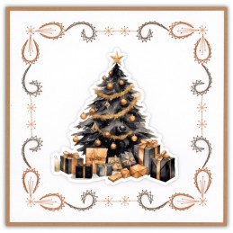 Stitch and do 246 - kit Carte 3D broderie - Noël doré