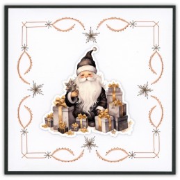 Stitch and do 246 - kit Carte 3D broderie - Noël doré