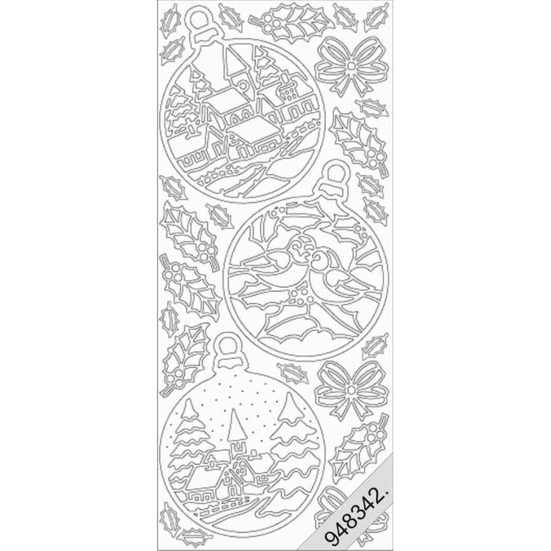 Stickers - 8502 - motifs Noël- or Stickers - 8502 - motifs Noël- or
