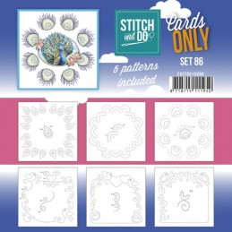 Cartes à broder seules Stitch and do  - Set n°86