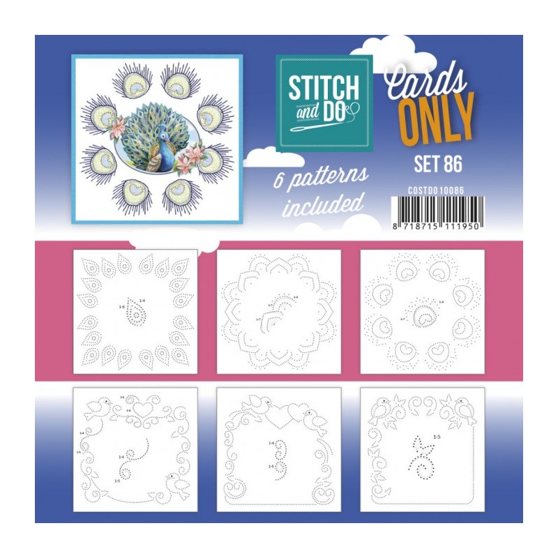 Cartes à broder seules Stitch and do  - Set n°86
