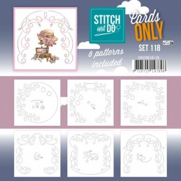 Cartes à broder seules Broderie Stitch and do  - Set n°118