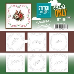 Cartes à broder seules Broderie Stitch and do  - Set n°119