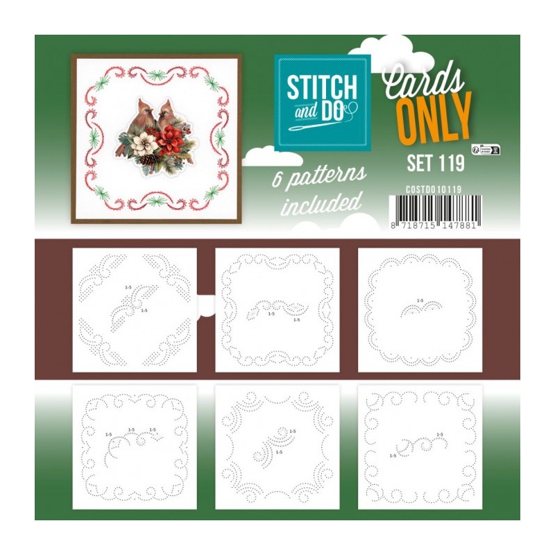 Cartes à broder seules Broderie Stitch and do  - Set n°119