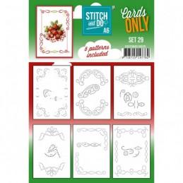Cartes à broder seules  Stitch and do A6 - Set n°29