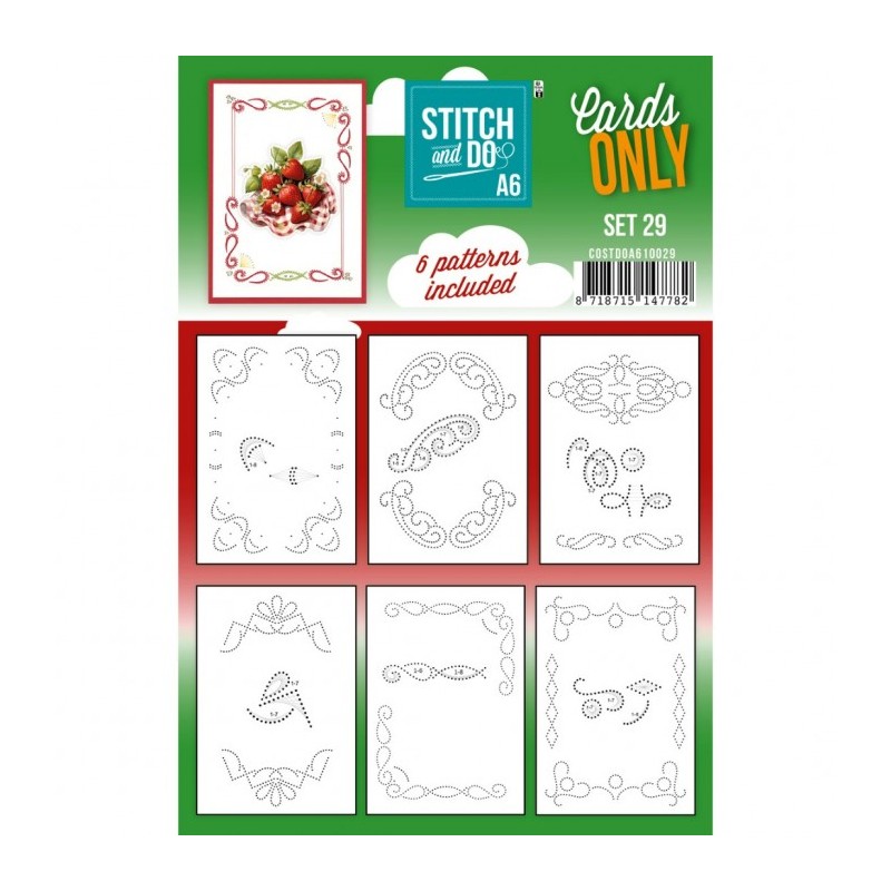 Cartes à broder seules  Stitch and do A6 - Set n°29