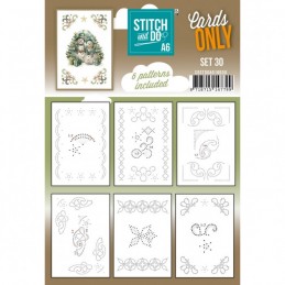 Cartes à broder seules  Stitch and do A6 - Set n°30