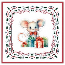 Dot and do 287 - kit Carte 3D - Souris à Noël