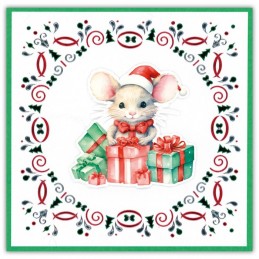 Dot and do 287 - kit Carte 3D - Souris à Noël