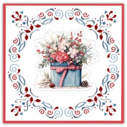 Dot and do 288 - kit Carte 3D - Fleurs givrées