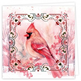 Kit cartes imprimées Hobbydots N°31 - Oiseaux rouges