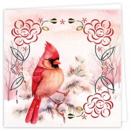 Kit cartes imprimées Hobbydots N°31 - Oiseaux rouges