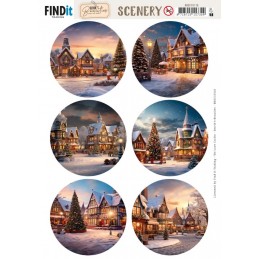 Carte Scène prédéc. - BBSC10116 - Villages à Noël - rondes