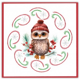 Stitch and do 248 - kit Carte 3D broderie - Chouette c'est Noël