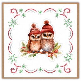 Stitch and do 248 - kit Carte 3D broderie - Chouette c'est Noël