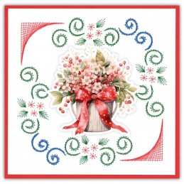 Stitch and do 249 - kit Carte 3D broderie - Fleurs givrées