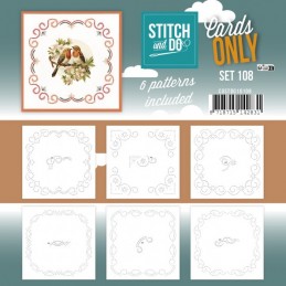 Cartes à broder seules Broderie Stitch and do  - Set n°108