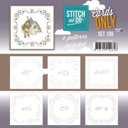 Cartes à broder seules Broderie Stitch and do  - Set n°109