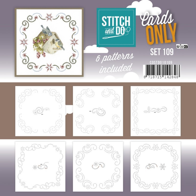 Cartes à broder seules Broderie Stitch and do  - Set n°109