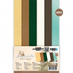 Set 21 cartes 13.5x27cm - Hiver cozy - BB-4K-10023