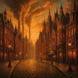 Bloc de papier - Steampunk - Papiers design 20.3x20.3 - BBPP10031