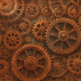 Bloc de papier - Steampunk - Papiers design 20.3x20.3 - BBPP10031