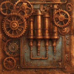 Bloc de papier - Steampunk - Papiers design 20.3x20.3 - BBPP10031