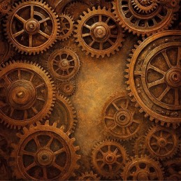 Bloc de papier - Steampunk - Papiers design 20.3x20.3 - BBPP10031