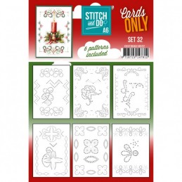 Cartes à broder seules  Stitch and do A6 - Set n°32
