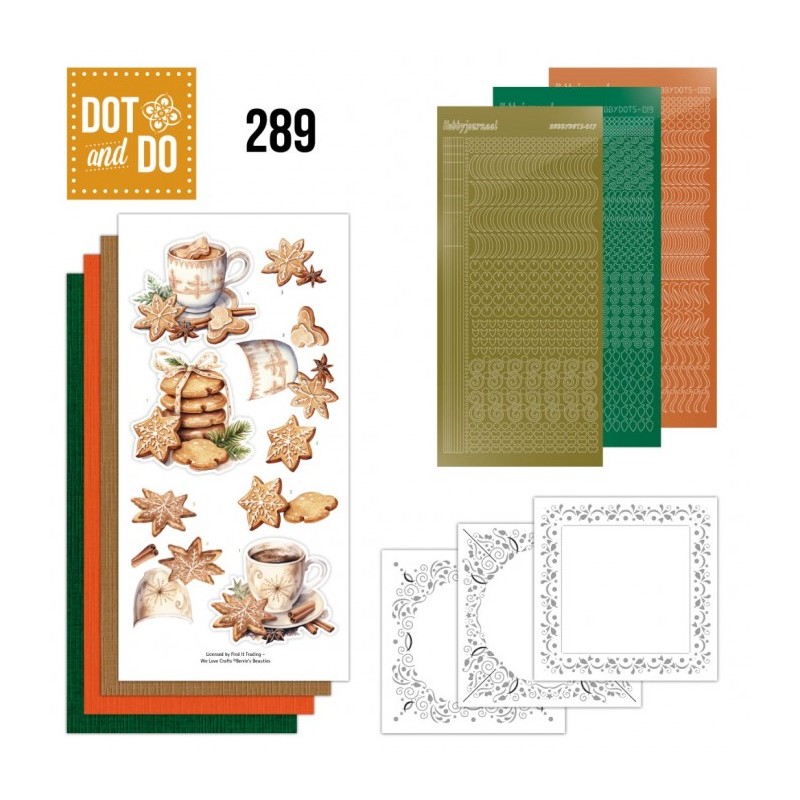 Dot and do 289 - kit Carte 3D - Hiver cozy