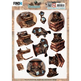Carte 3D prédéc. - SB11072 - Steampunk - Objets