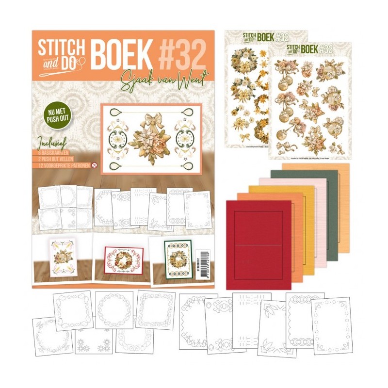 Stitch and Do Livre n°32 - Kit Carte 3D à broder - Moments dorés