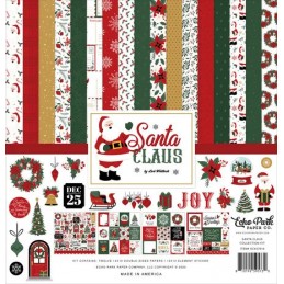 Bloc de papier - Echo Park - Père Noël 30 x 30 cm - 12 feuilles double face