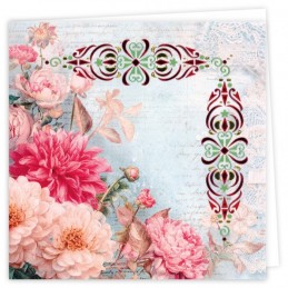 Kit cartes imprimées Hobbydots N°33 - Fleurs roses