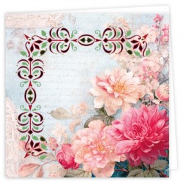 Kit cartes imprimées Hobbydots N°33 - Fleurs roses
