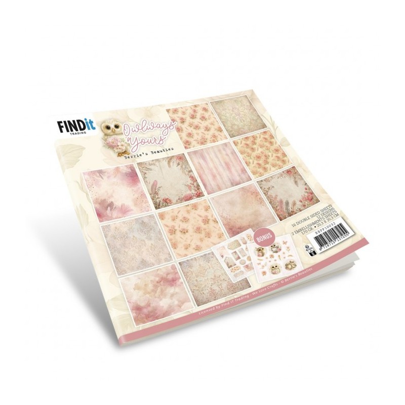 Bloc de papier - Toujours Chouettes - Papiers design 20.3x20.3 - BBPP10032