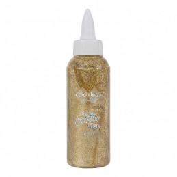 Card Deco Glitter Glue 120 ml Or ( colle pailletée )