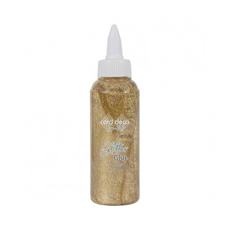 Card Deco Glitter Glue 120 ml Or ( colle pailletée )