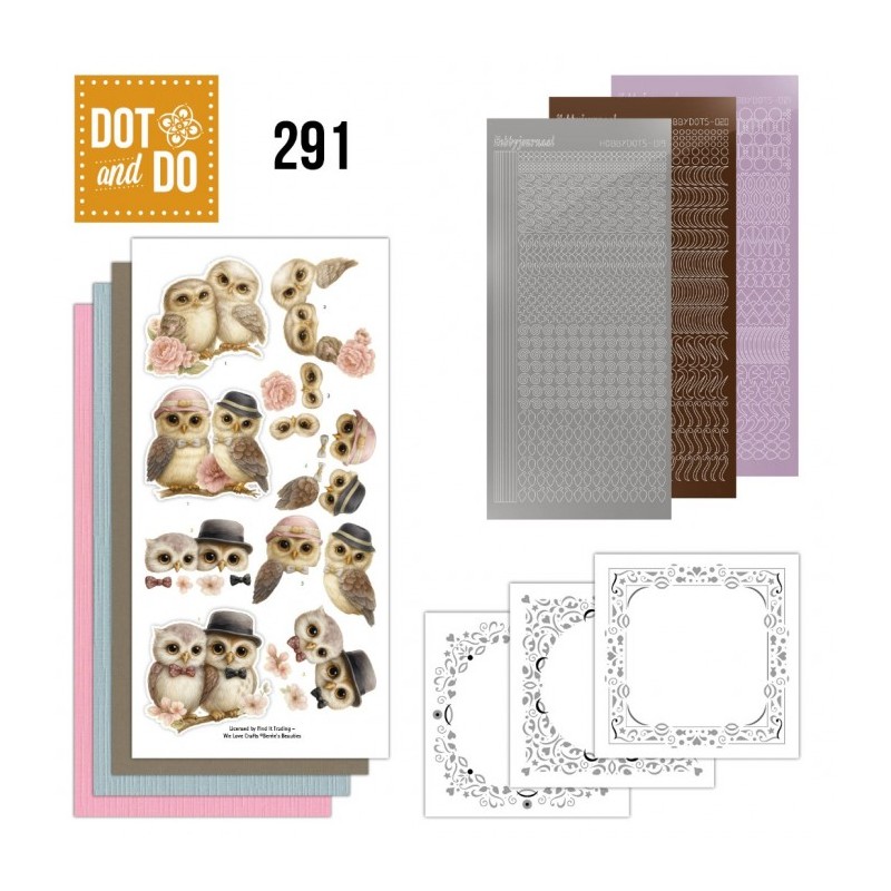 Dot and do 291 - kit Carte 3D - Toujours Chouettes