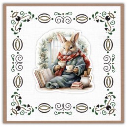 Dot and do 292 - kit Carte 3D - Lapins en hiver