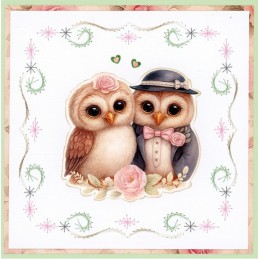 Carte 3D prédéc. - SB11075 - Toujours Chouettes - Charme