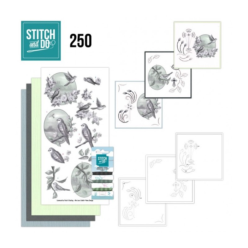 Stitch and do 250 - kit Carte 3D broderie - Condoléances