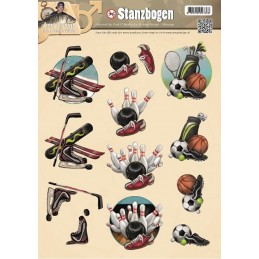 Carte 3D prédéc. - SB10041 -  sports