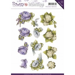 Carte 3D prédéc. - SB10100 -  fleurs