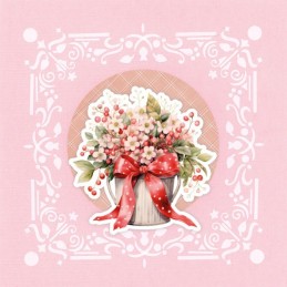 Dot and Do on Colour 40 - Kit Carte 3D - Fleurs givrées