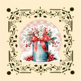 Dot and Do on Colour 40 - Kit Carte 3D - Fleurs givrées