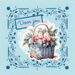 Dot and Do on Colour 40 - Kit Carte 3D - Fleurs givrées