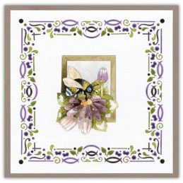Dot and do 293 - kit Carte 3D - Fleurs et abeilles